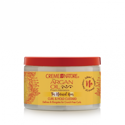 CREME OF NATURE ARGAN OIL FROM MOROCCO FOR NATURAL HAIR Curl & Hold Custard Curl Defining Jelly