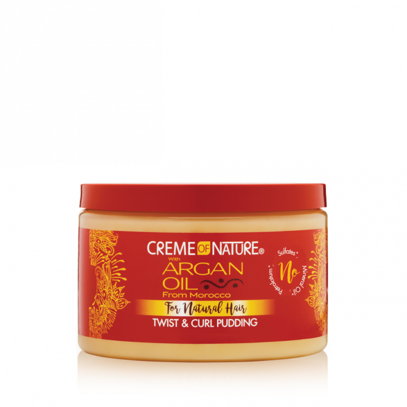 CREME OF NATURE ARGAN OIL FROM MOROCCO FOR NATURAL HAIR Twist & Curl Pudding Curl Enhancing Creme