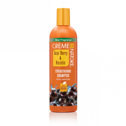 CREME OF NATURE CERTIFIED NATURAL INGREDIENTS Acai Berry & Keratin Strengthening Shampoo