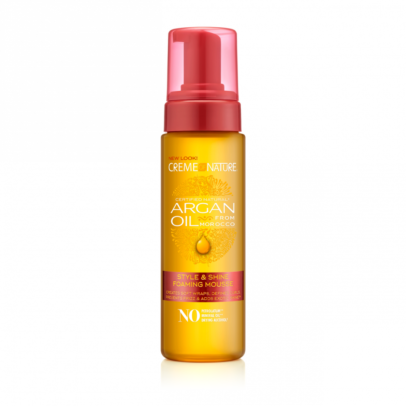 CREME OF NATURE ARGAN OIL FROM MOROCCO Style & Shine Foaming Mousse