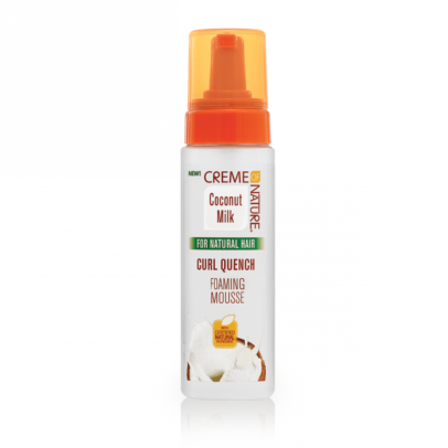 CREME OF NATURE CERTIFIED NATURAL INGREDIENTS Coconut Milk Curl Quench Foaming Mousse