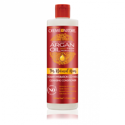 CREME OF NATURE ARGAN OIL FROM MOROCCO FOR NATURAL HAIR Creamy Hydration Co-Wash Cleansing Conditioner