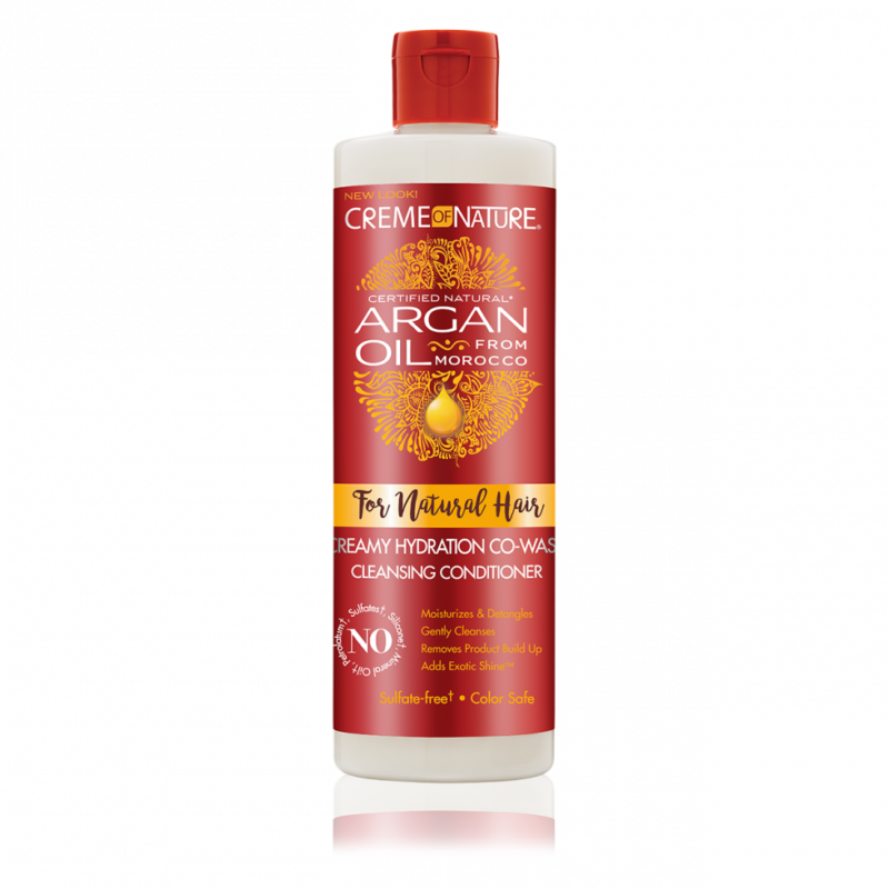 CREME OF NATURE ARGAN OIL FROM MOROCCO FOR NATURAL HAIR Creamy Hydration Co-Wash Cleansing Conditioner