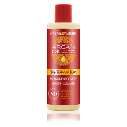 CREME OF NATURE ARGAN OIL FROM MOROCCO FOR NATURAL HAIR Moisture Recovery Leave-In Curl Milk
