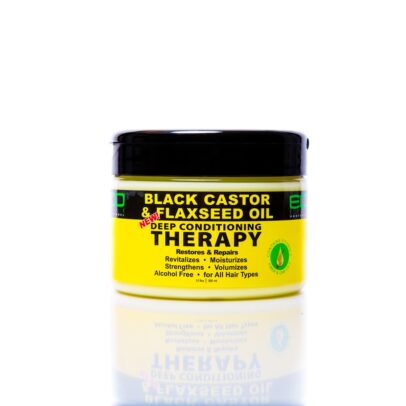 ECO BLACK CASTOR & FLAXSEED OIL DEEP CONDITIONING THERAPY