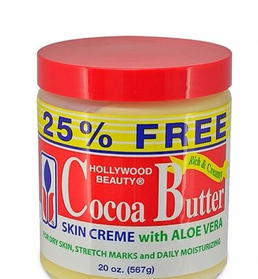 Hollywood Beauty COCOA BUTTER CREME W/ALOE VERA
