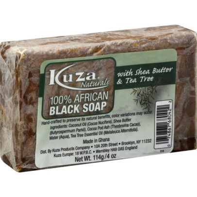 Kuza 100% AFRICAN BLACK SOAP WITH SHEA BUTTER AND LEMONGRASS