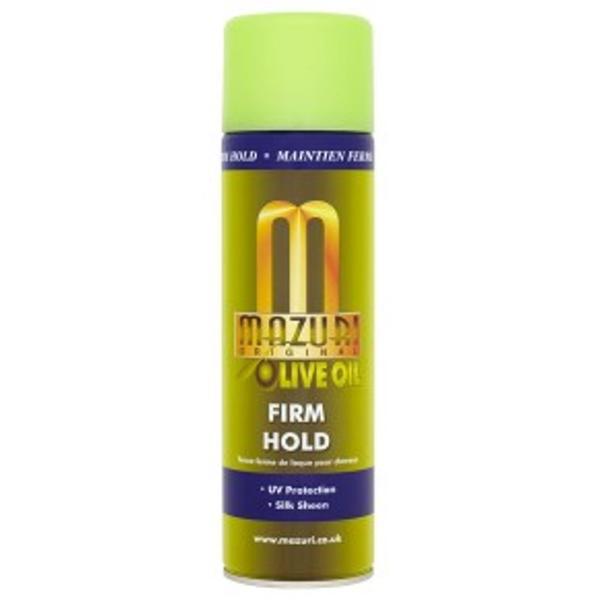 Mazuri Original Olive Oil Firm Hold Hair Spray.