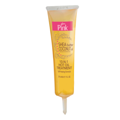 Pink Shea Butter Coconut Oil 10-N-1 Self Heating Hot Oil Treatment