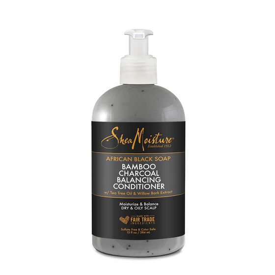 SHEA MOISTURE AFRICAN BLACK SOAP BAMBOO CHARCOAL DEEP BALANCING CONDITIONER