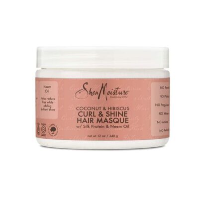 SHEA MOISTURE COCONUT & HIBISCUS CURL & SHINE HAIR MASQUE