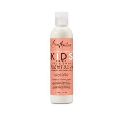 SHEA MOISTURE COCONUT & HIBISCUS KIDS 2-IN-1 CURL & SHINE SHAMPOO & CONDITIONER