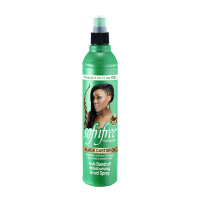 Sofn'free Black Castor Oil Anti-Dandruff Moisturising Braid Spray