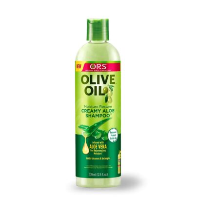 ORS OLIVE OIL MOISTURE RESTORE CREAMY ALOE SHAMPOO INFUSED WITH ALOE VERA