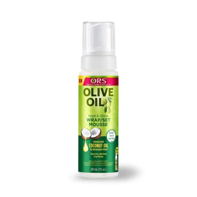 ORS OLIVE OIL HOLD & SHINE WRAP SET MOUSSE