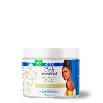 ORS CURLS UNLEASHED COCONUT AND SHEA BUTTER CURLY COIL HD GEL SOUFFLE