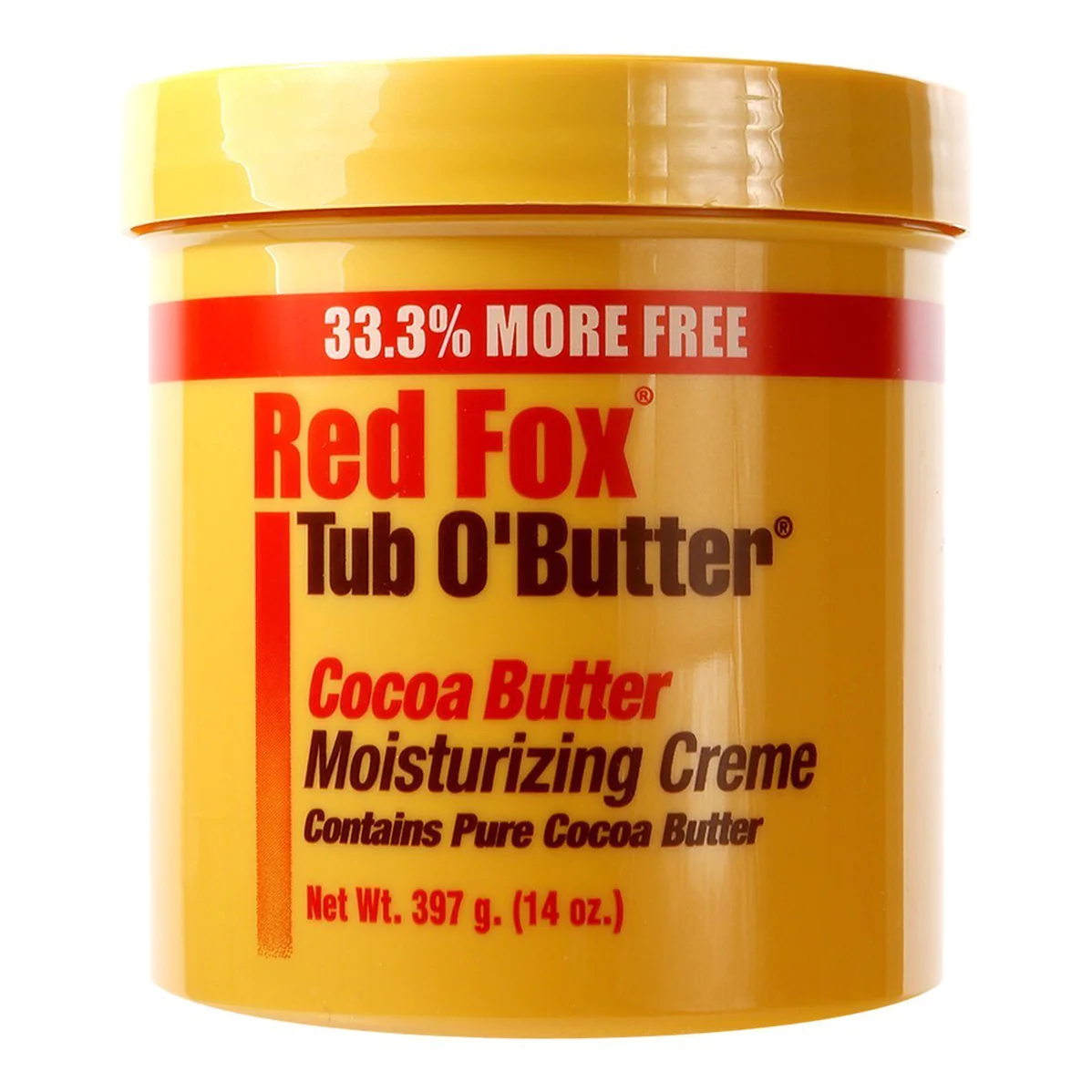 RED FOX TUB O BUTTER COCOA BUTTER MOISTURIZING CREAM