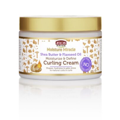 African Pride Moisture Miracle Shea Butter & Flaxseed Oil Curling Cream