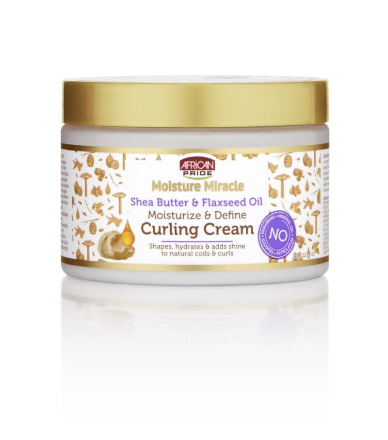 African Pride Moisture Miracle Shea Butter & Flaxseed Oil Curling Cream
