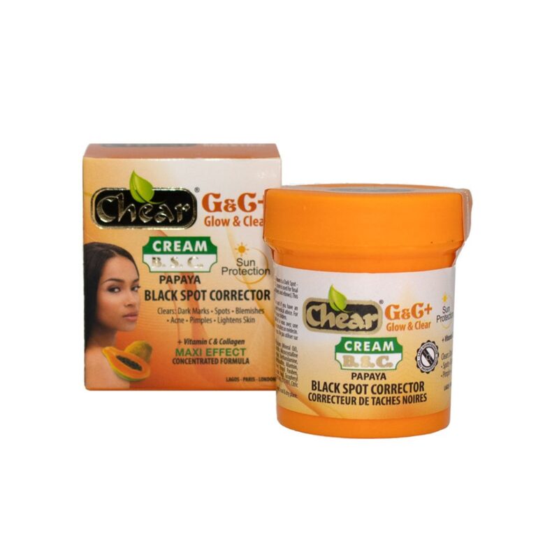CHEAR G&C+ GLOW & CLEAR PAPAYA BLACK SPOT CORRECTOR (B.S.C) LIGHTENING CREAM