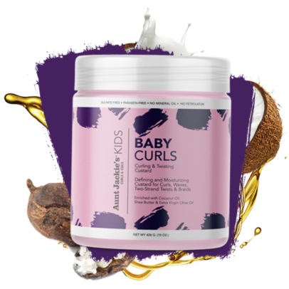 Aunt Jackie's KIDS Baby Girl Curls – Curling & Twisting Custard