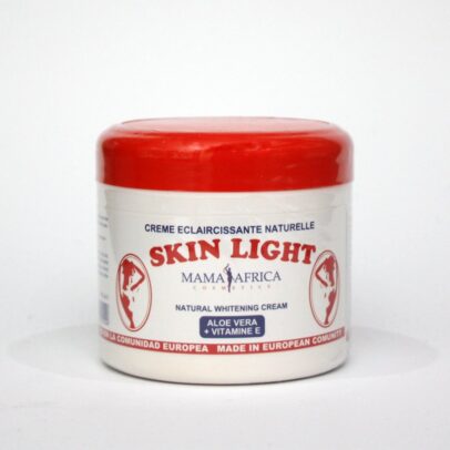 SKIN LIGHT WHITENING CREAM WITH ALOE VERA + VITAMIN E (JAR) BY MAMA AFRICA