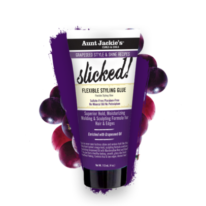 Aunt Jackie's GRAPESEED SLICKED! Flexible Styling Glue