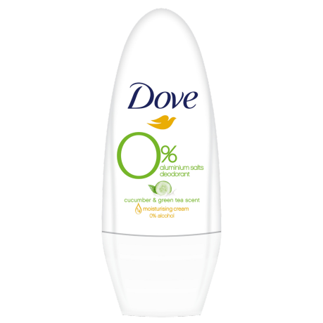 Dove 0% Aluminium Go Fresh Cucumber & Green Tea Roll-on Deodorant