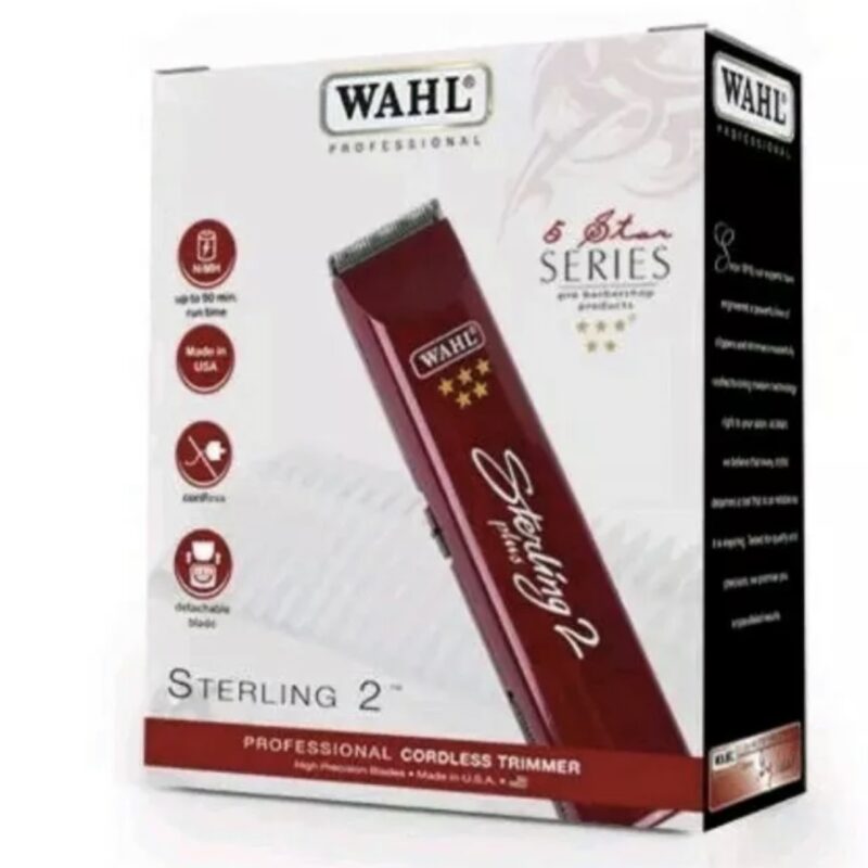 WAHL Sterling 2 Cordless Trimmer (Burgundy) - Image 2
