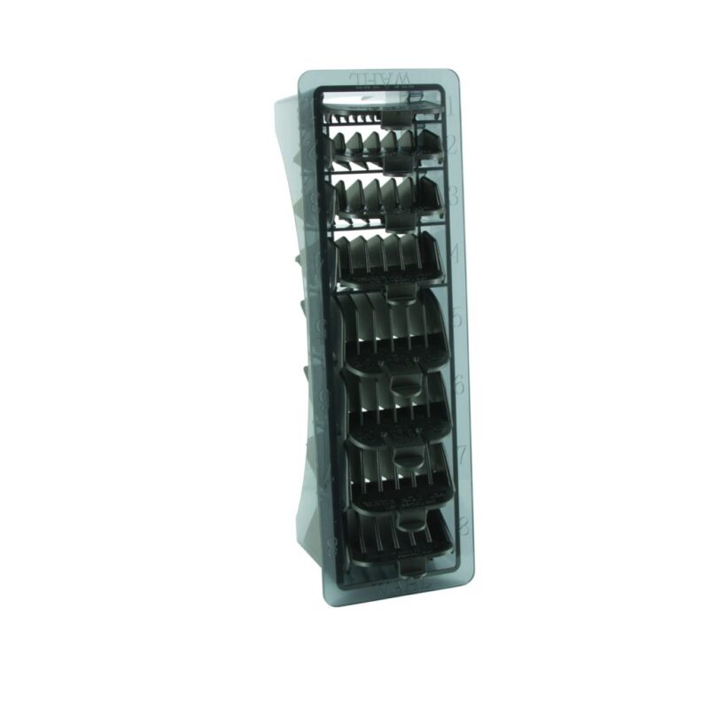 WAHL Black Plastic Clipper Attachment Comb Set