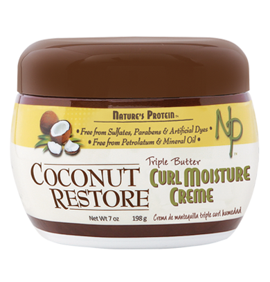 NATURE'S PROTEIN Coconut Restore Triple Butter Curl Moisture Creme