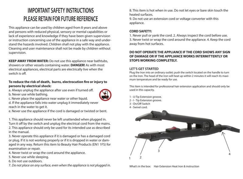 APHRODITE I-Tip and U-Tip Pre-Bonded Hair Extension Iron Gun Connector - Image 4