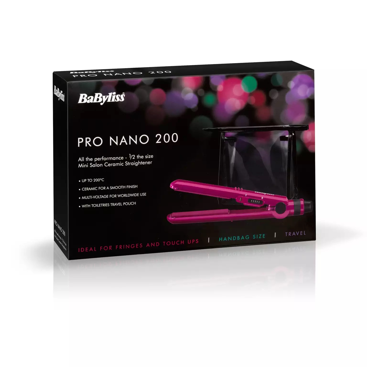BaByliss - Pink 'Pro Nano 200' hair straightener - Image 2