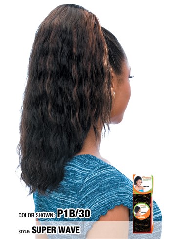 MODEL MODEL GLANCE SUPER WAVE PONYTAIL