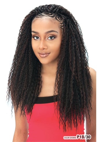 MODEL MODEL GLANCE BRAID BRAZILIAN CURL