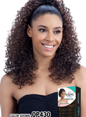 SHAKE-N-GO EQUAL CRETA GIRL DRAWSTRING PONYTAIL