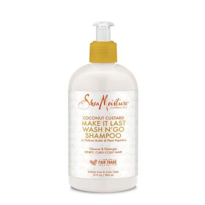 SHEA MOISTURE COCONUT CUSTARD MAKE IT LAST WASH N' GO SHAMPOO
