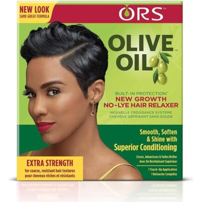 ORS OLIVE OIL BUILT-IN PROTECTION NO LYE HAIR RELAXER SYSTEMS EXTRA STRENGTH