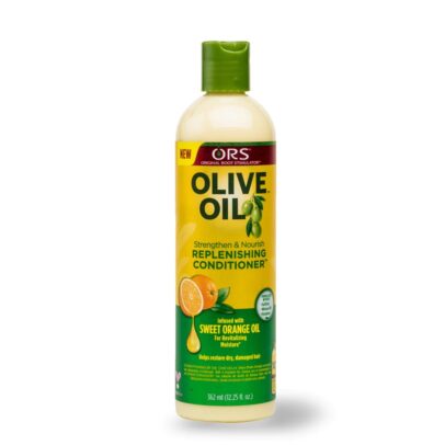 ORS OLIVE OIL STRENGTHEN AND NOURISH REPLENISHING CONDITIONER INFUSED WITH SWEET ORANGE OIL FOR REVITALIZING MOISTURE