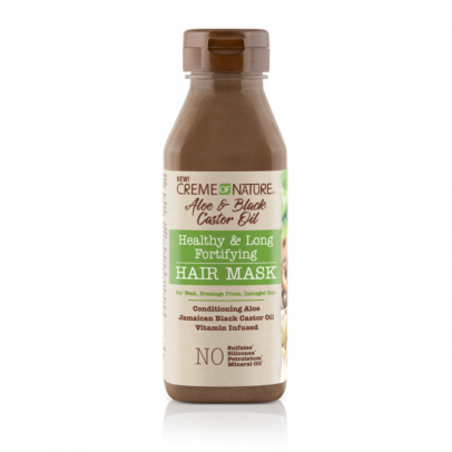 CREME OF NATURE ALOE & BLACK CASTOR OIL Healthy & Long Fortifying Hair Mask