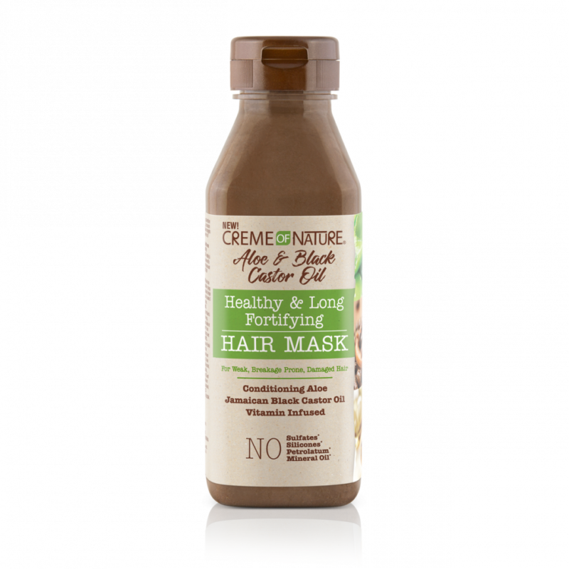 CREME OF NATURE ALOE & BLACK CASTOR OIL Healthy & Long Fortifying Hair Mask