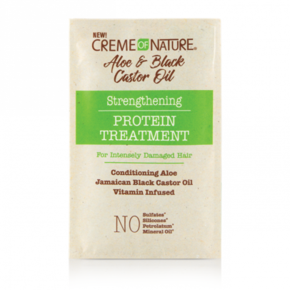 CREME OF NATURE ALOE & BLACK CASTOR OIL Strengthening Protein Treatment
