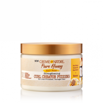 CREME OF NATURE PURE HONEY Hair Food Strengthening Curl Creator Pudding