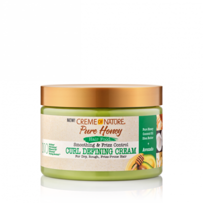 CREME OF NATURE PURE HONEY Hair Food Smoothing & Frizz Control Curl Defining Cream